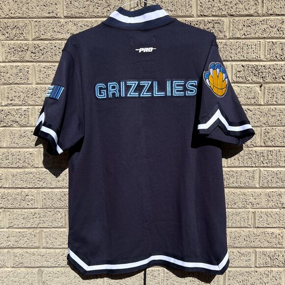Pro Standard Navy Memphis Grizzlies Classic Warm-Up Full-Snap Jacket NWOT Small - Picture 3 of 5